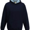 Kids navy and sky blue hoodie