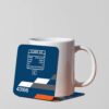 43166 MML Blue Mug Coaster 43166 MML Blue Mug Coaster