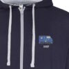 Class 42 BR Blue Navy Blue and Heather Grey Zipped Hoodie Class 42 BR Blue Navy Blue and Heather Grey Zipped Hoodie
