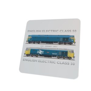 Class 50 50021 and D421 drawing Coaster