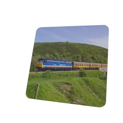 class 50 50026 at Corfe Castle Coaster