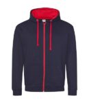 French Navy/Red - Zipped (S to 2XL)