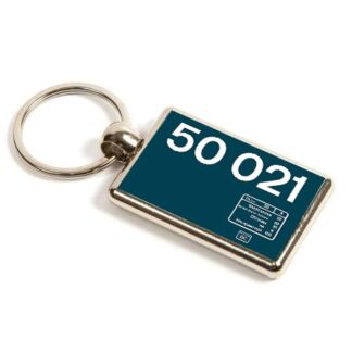 50021 Large Logo Data Plate Keyring