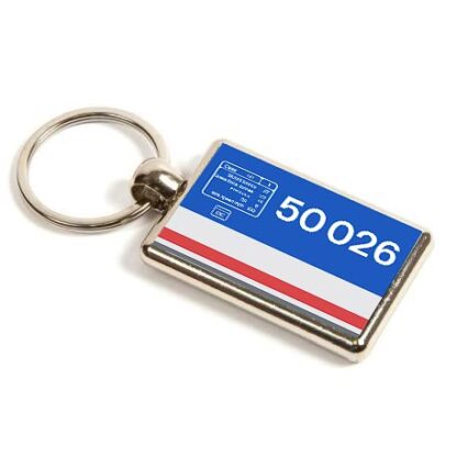 50026 NSE Data Plate Keyring