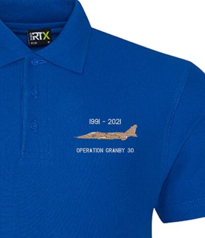 6 Sqn Jaguar Operation Granby  Royal Blue Polo Snippet