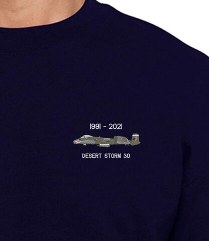 81FS A-10 Desert Storm Navy Blue Sweatshirt Snippet