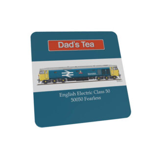 Class 50 Dads Tea Personalised coaster Class 50 Dads Tea Personalised coaster