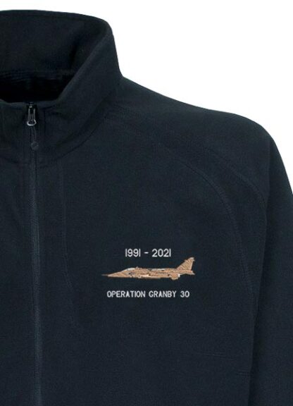 Operation Granby 30 Jaguar Navy Blue Fleece snippet