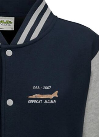 6 Sqn Jaguar Desert CMA Oxford Blue Varsity Jacket snippet