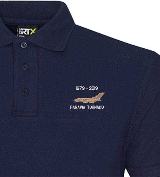 16 Sqn Tornado Desert Blue Polo Snippet 16 Sqn Tornado Desert Blue Polo Snippet