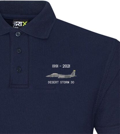 F15 335 TFS Desert Storm Blue Polo Snippet