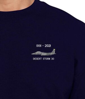 F15 335 TFS Desert Storm Navy Blue Sweatshirt Snippet