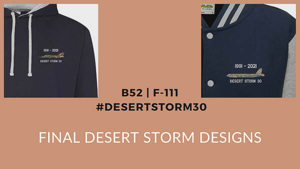 B-52 and F-111 Added to Desert Storm Commemorative Clothing Range