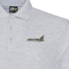 11 Sqn Lightning heather grey polo 11 Sqn Lightning heather grey polo