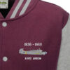 Avro Anson Burgundy Varsity Jacket snippet