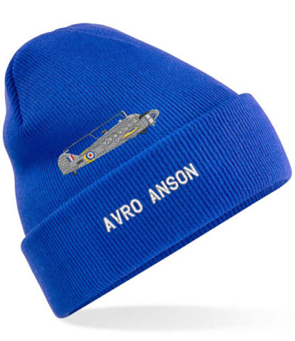 Avro Anson Royal Blue beanie hat