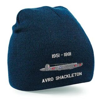 Avro Shackleton Navy Blue beanie hat