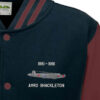 Avro shackleton navy blue burgundy Varsity Jacket snippet Avro shackleton navy blue burgundy Varsity Jacket snippet