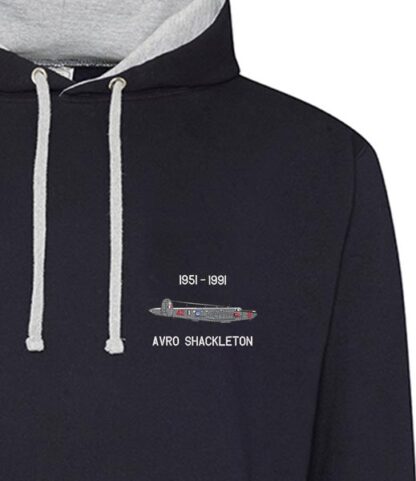 AvroShackleton Navy blue heather grey Hoodie