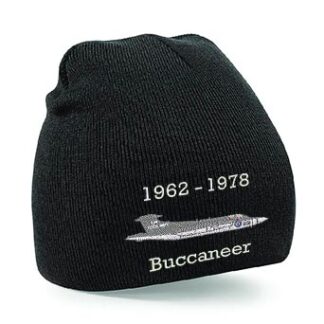 Navy Buccaneer black beanie