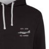 Sea Harrier Black and grey Hoodie
