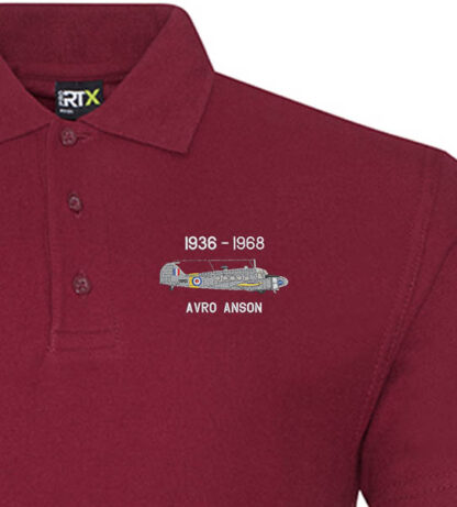 Avro Anson Burgundy Polo Snippet