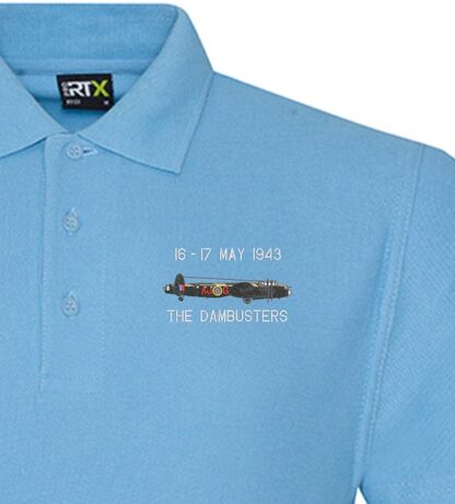 Dambusters Sky Blue Polo Snippet