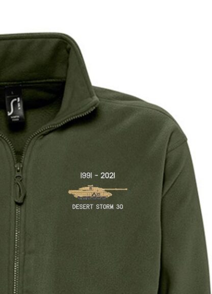 Desert Storm 30 Challenger Tank Military Green Fleece Snippet