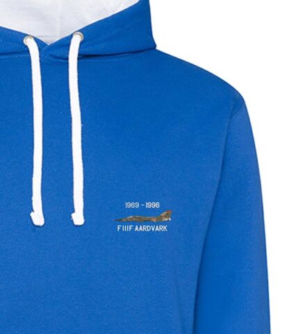 F111F CMA Blue and White hoodie