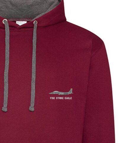 F15E CMA SJ Maroon and Grey hoodie