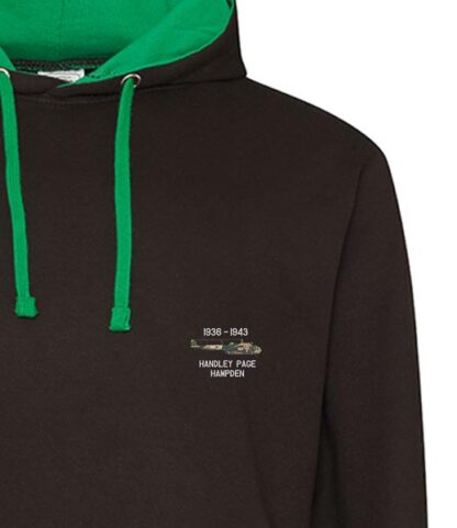 Hampden 44 Squadron Black and Green hoodie