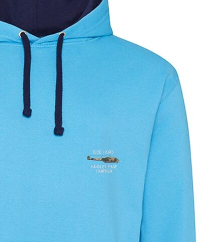 Hampden 44 Squadron Blue and Navy hoodie