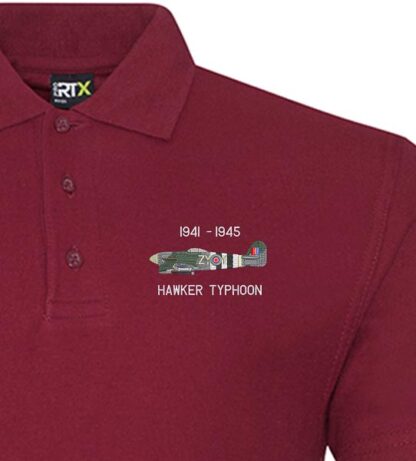 Hawker Typhoon Burgundy Polo Snippet
