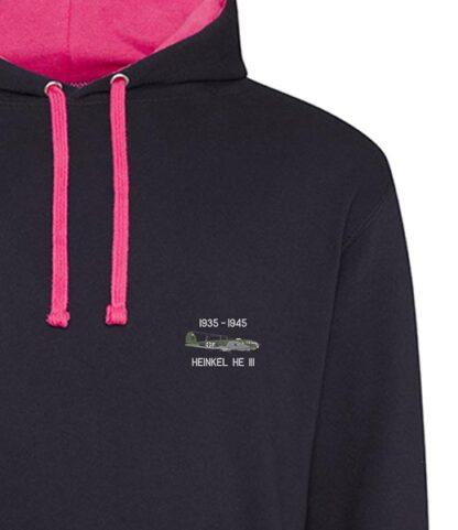 Heinkel HE 111 Black and Pink hoodie