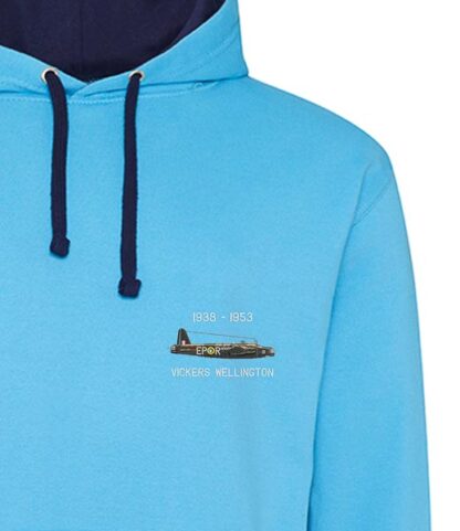 wellington Blue and Navy hoodie