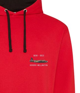 wellington Red and Black hoodie