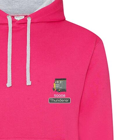 50008 H+H Pink and Heather grey Hoodie