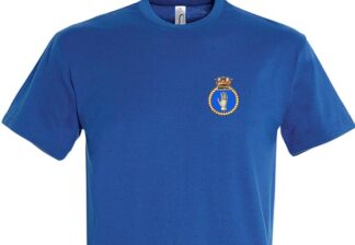 50026 Crest royal blue t-shirt