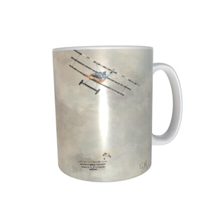 WW1 Dogfight Digital Art Mug