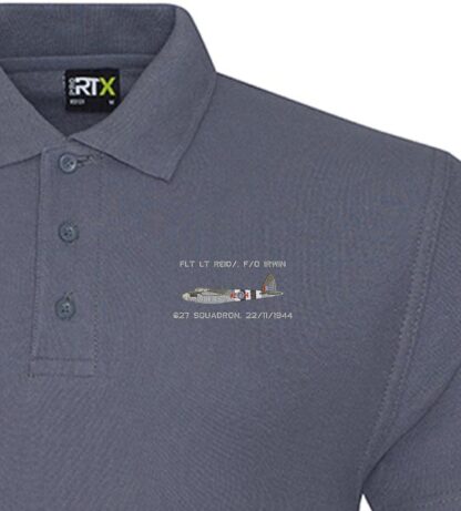 Personalised Mosquito Grey Polo snippet