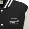Sea Harrier black and white Varsity Jacket snippet