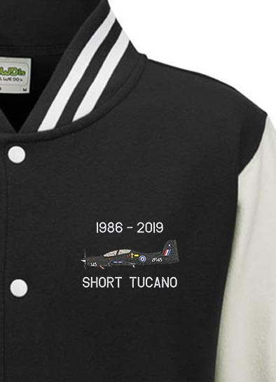 Tucano black and white Varsity Jacket snippet