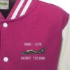 Tucano pink and white Varsity Jacket snippet