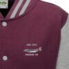 Burgundy and heather 892 sqn phantom Varsity Jacket snippet Burgundy and heather 892 sqn phantom Varsity Jacket snippet