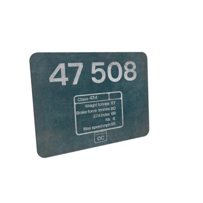 Class 47 BR Blue Weathered Data Panel
