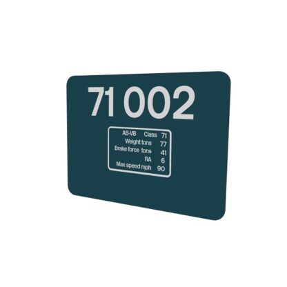 Class 71 BR Blue Data Panel Mouse Mat