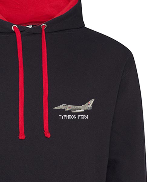 Navy blue and red hoodie 29 Sqn Eurofighter Typhoon