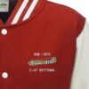 USAAF C47 Skytrain red and white Varsity Jacket