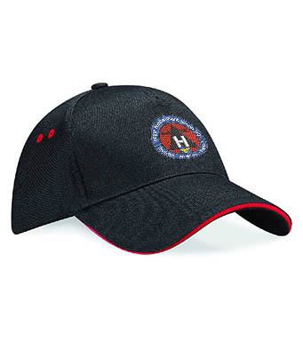 306 BG Museum black and red highlight cap 306 BG Museum black and red highlight cap