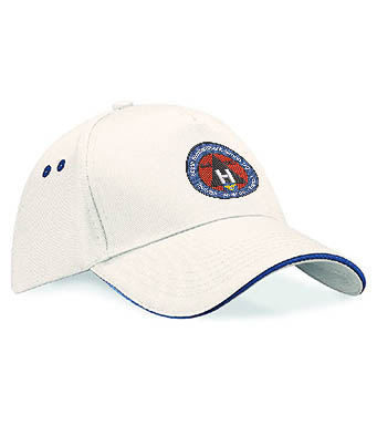 306 BG Museum white and navy highlight cap 306 BG Museum white and navy highlight cap